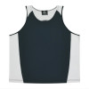 Mens Premier Sports Singlets Navy White